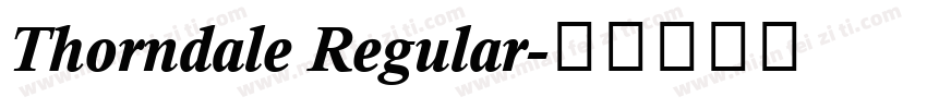 Thorndale Regular字体转换